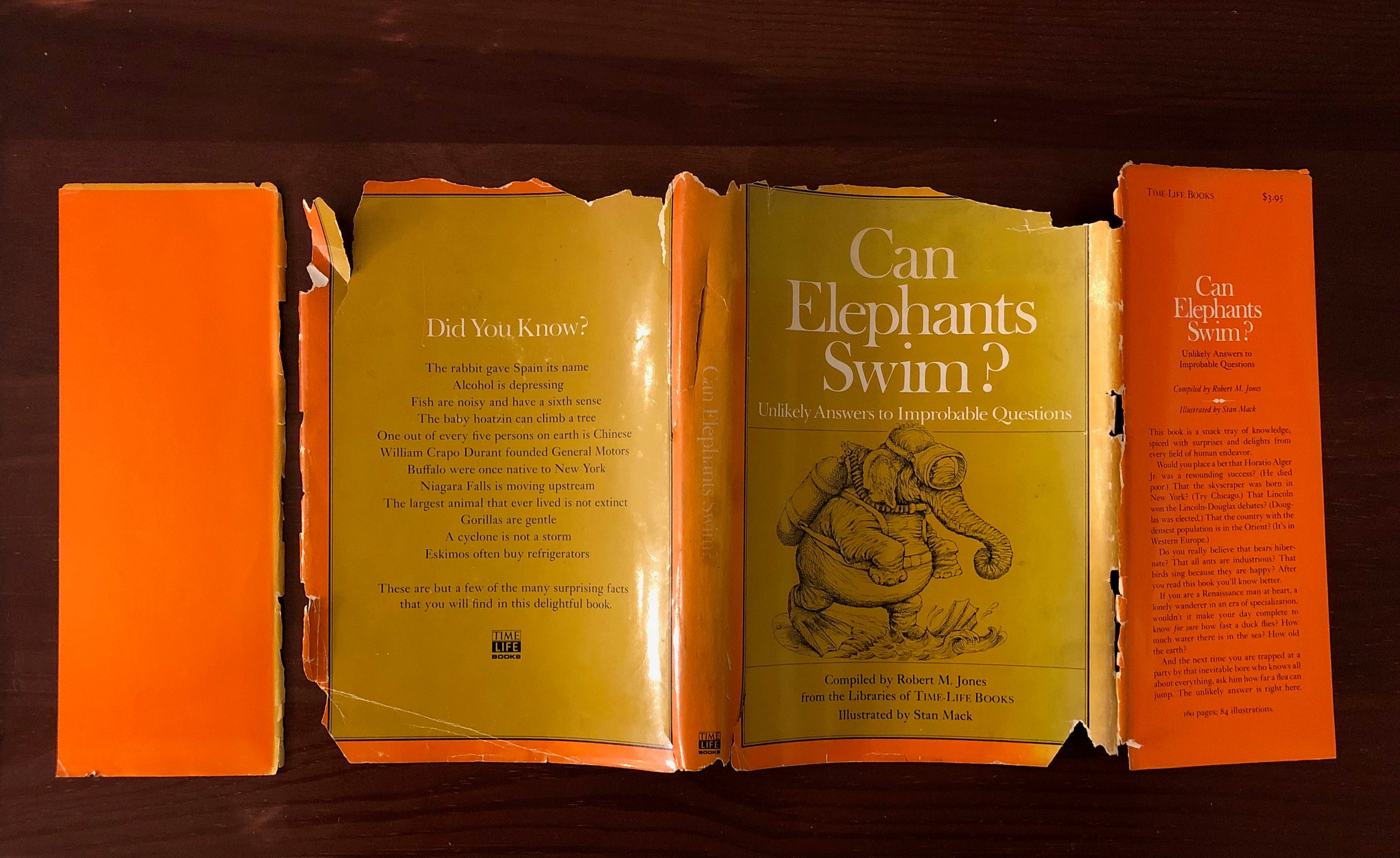 1969 First Edition / CAN ELEPHANTS SWIM Unlikely Answers to Etsy