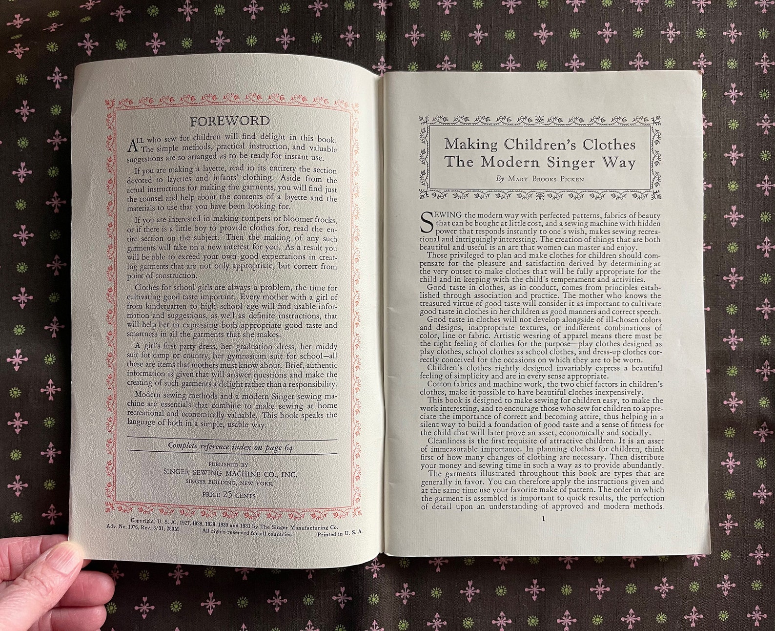 1930s Vintage Singer Sewing Library No. 3 / How to Make Etsy