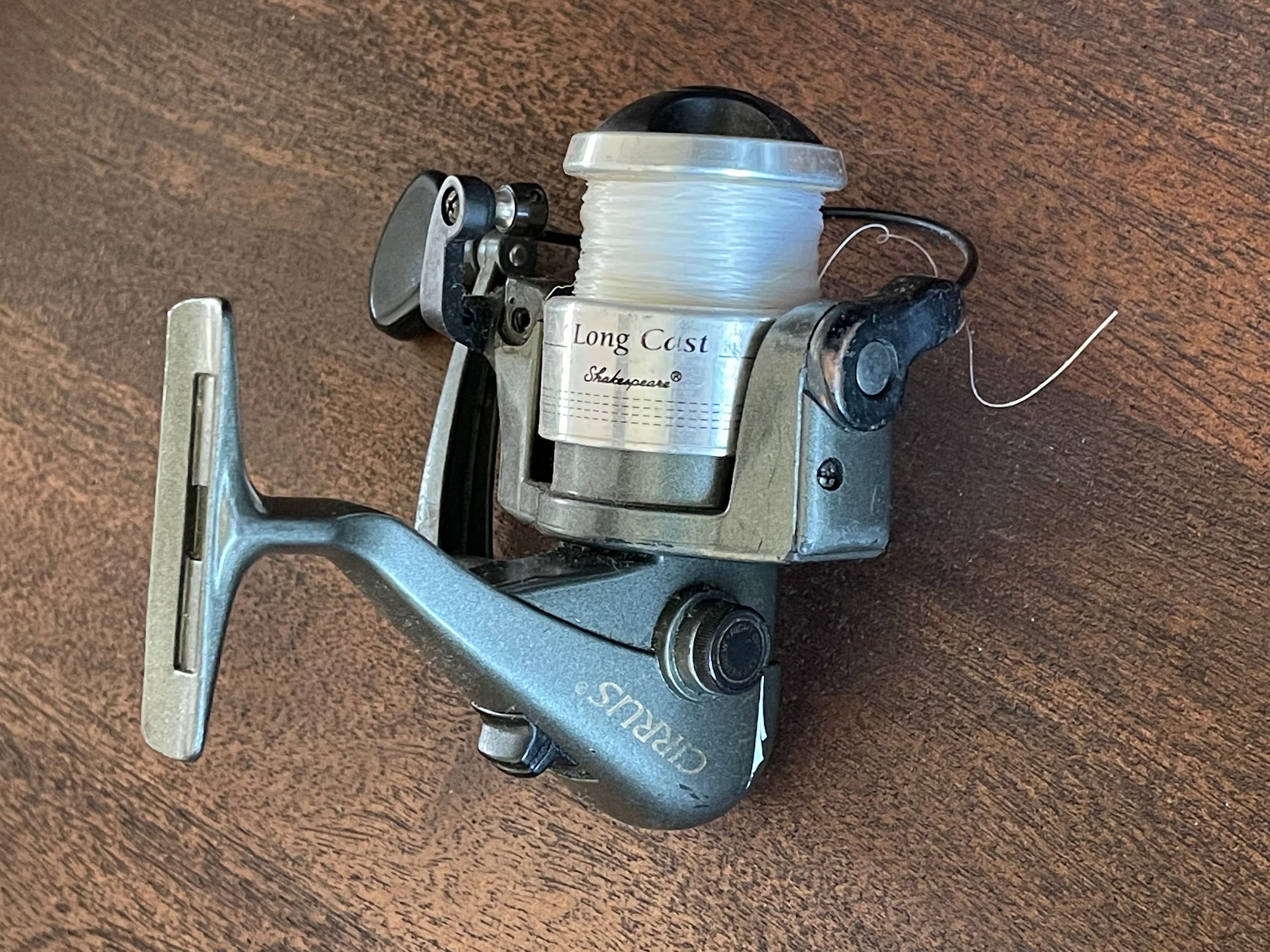 Vintage Shakespeare Cirrus ALX CS-35, Long Cast Fishing Reel, Ball Bearing  / Right or Left Retrieve / Vintage Fishing Collectible / Mancave 