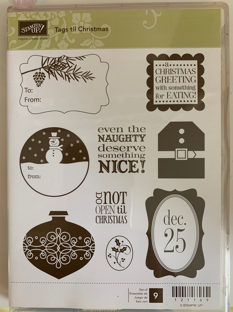 A Variety of Stampin up Christmas Stamps Etsy