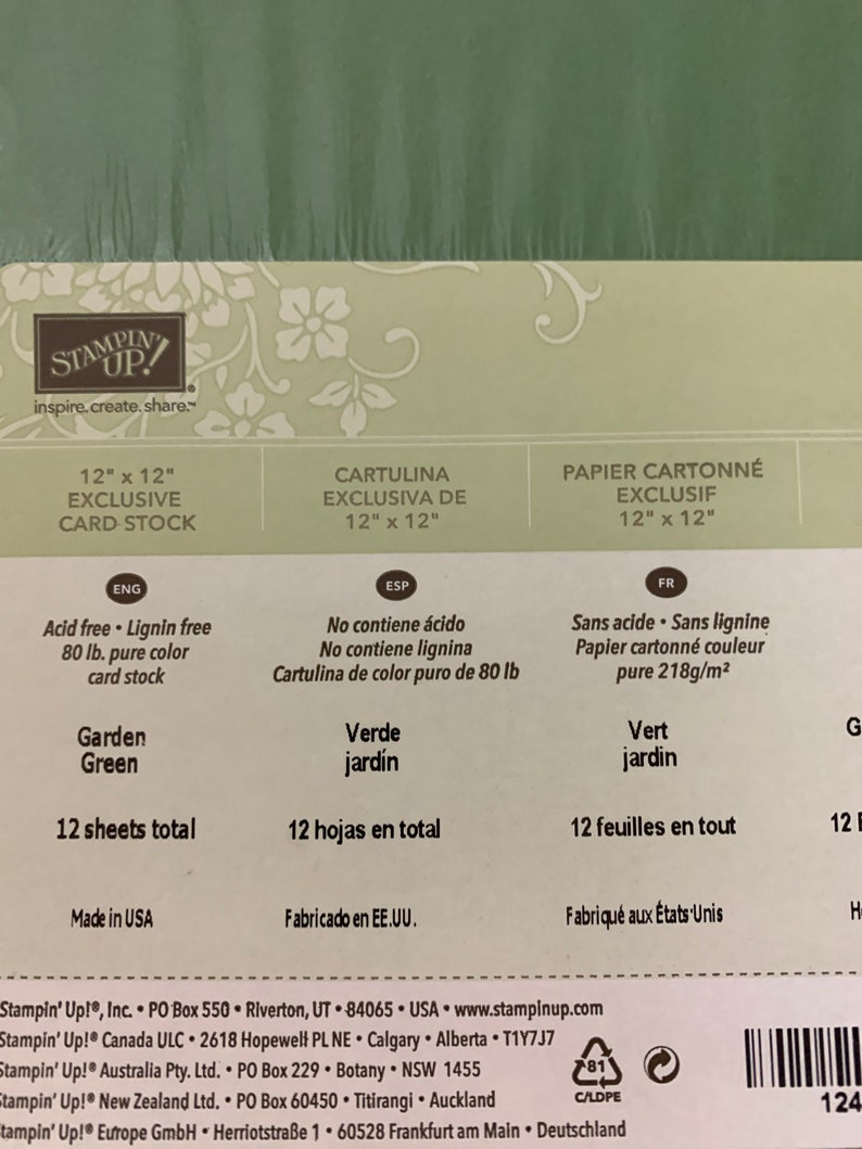 Stampin up Cardstock Etsy