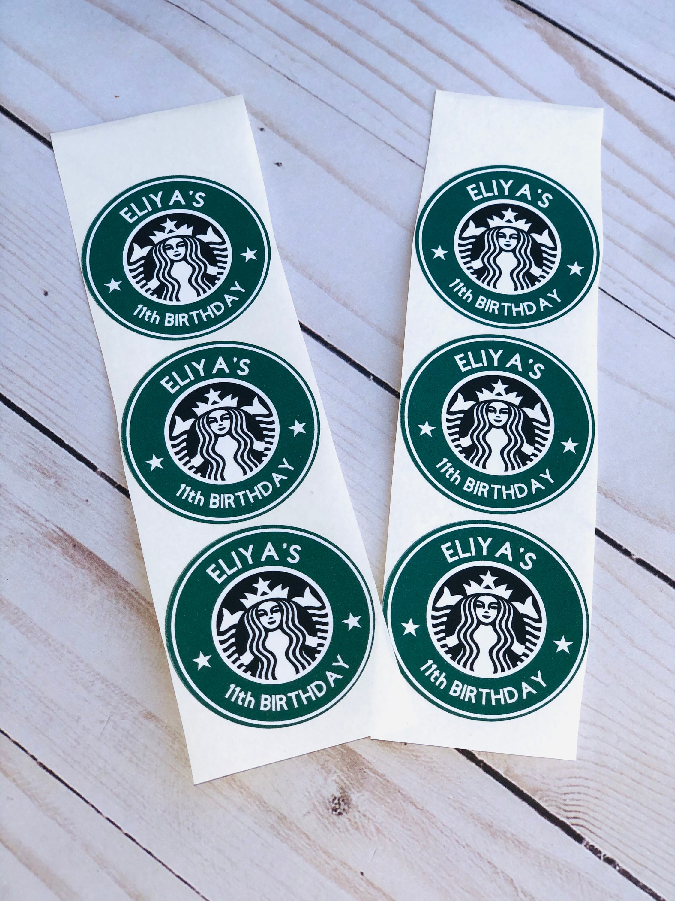 Starbucks Personalized Stickers