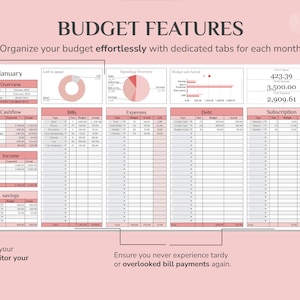 Simple Monthly Budget Spreadsheet