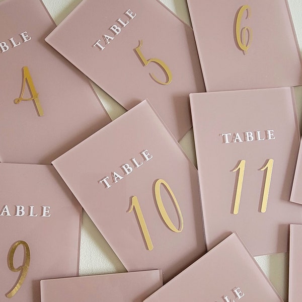 Acrylic Table Numbers | Table Numbers | Wedding Decor