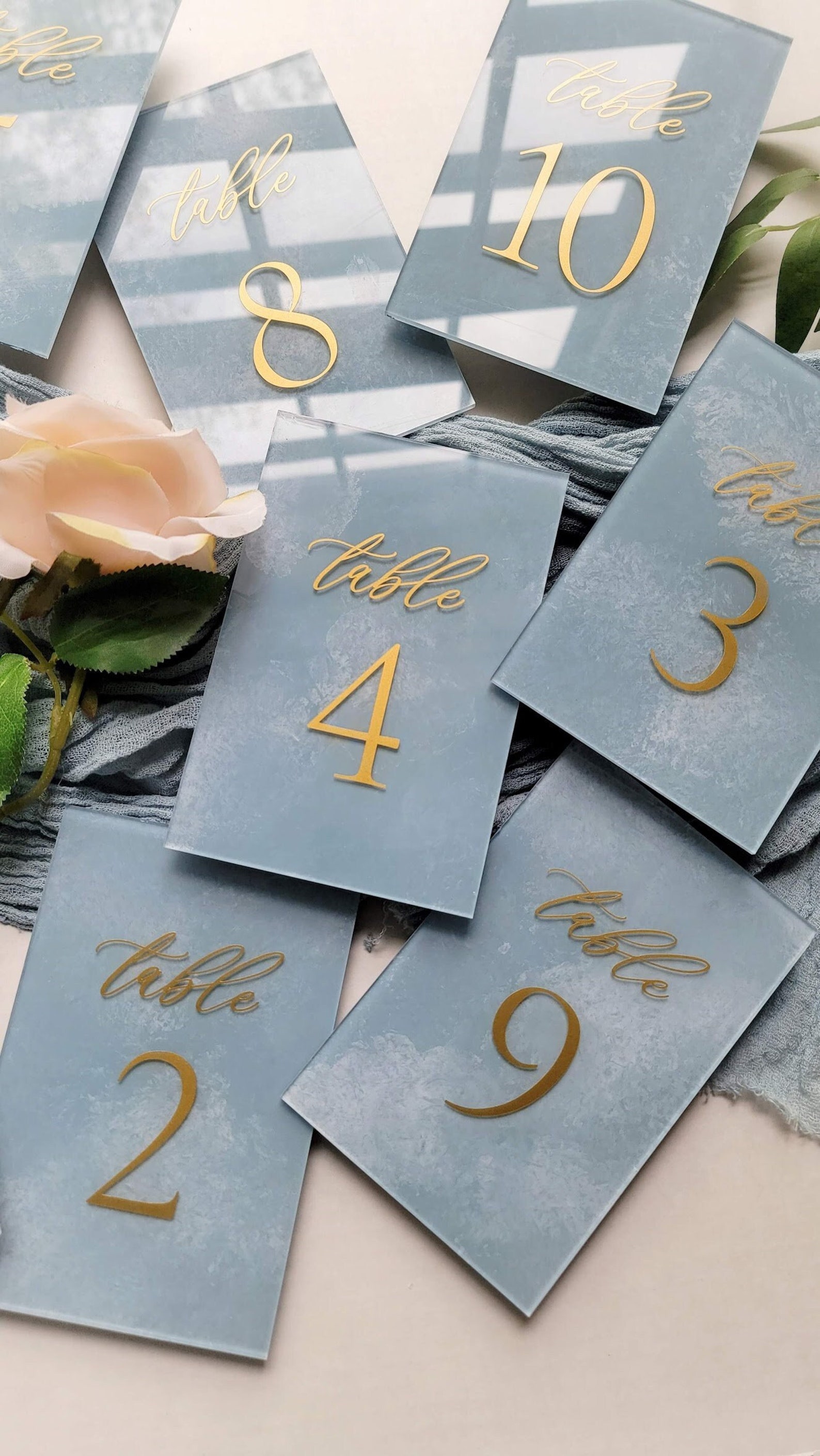 Sponge Painted Acrylic Table Numbers | Table Numbers | Wedding Decor - Etsy