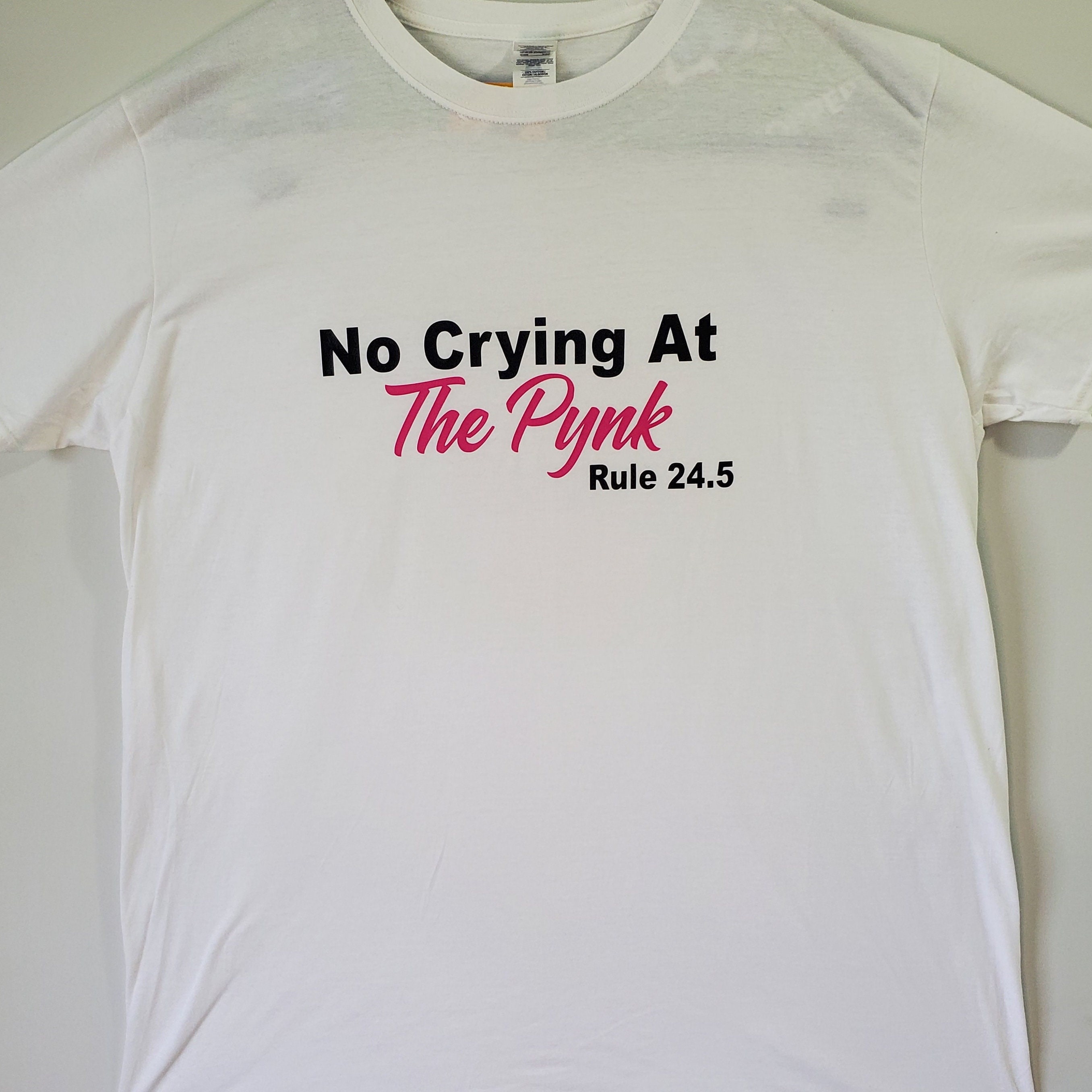 no crying at the pynk