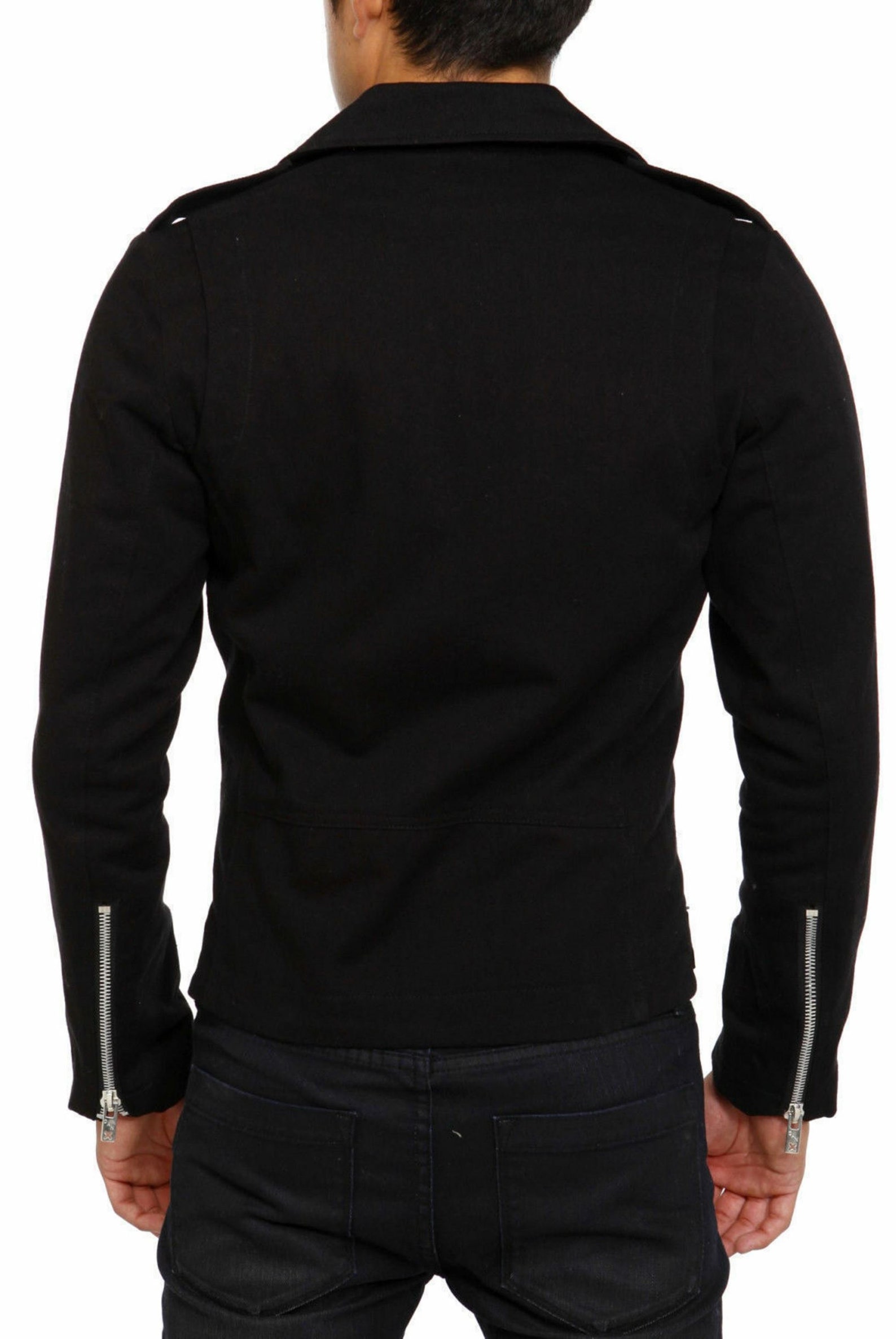 Men Handmade Cotton Motorcycle Gothic Military Jacket Goth Etsy UK