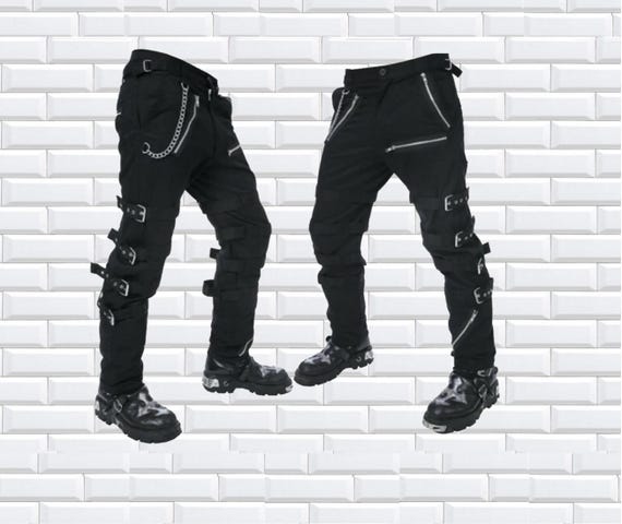 Pantalón blanco y negro hombre hotsell