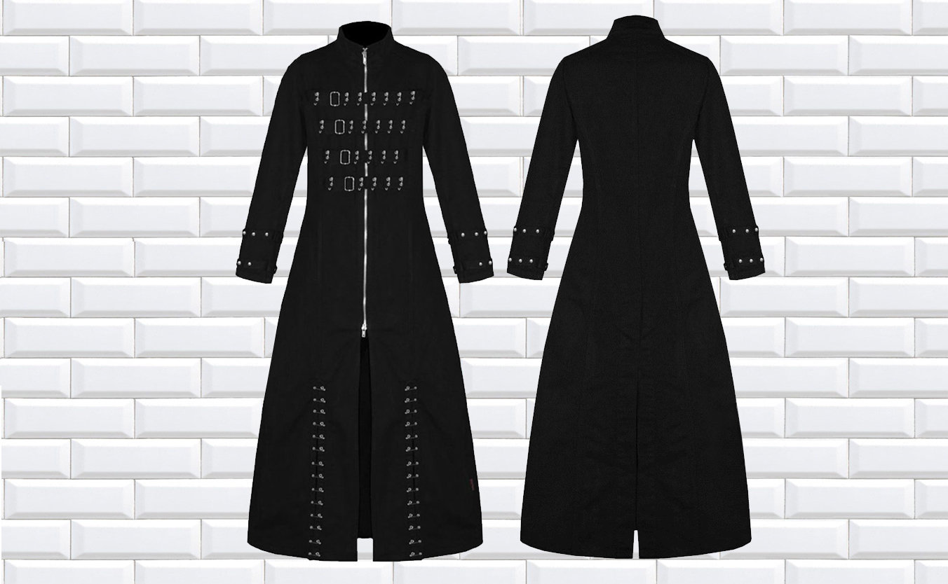 Goth online trench coat
