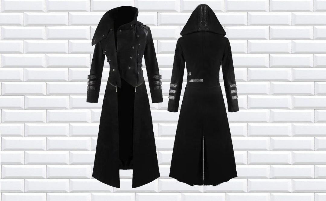 Mens Handmade Velvet Scorpion Coat Long Coatblack Gothic - Etsy UK