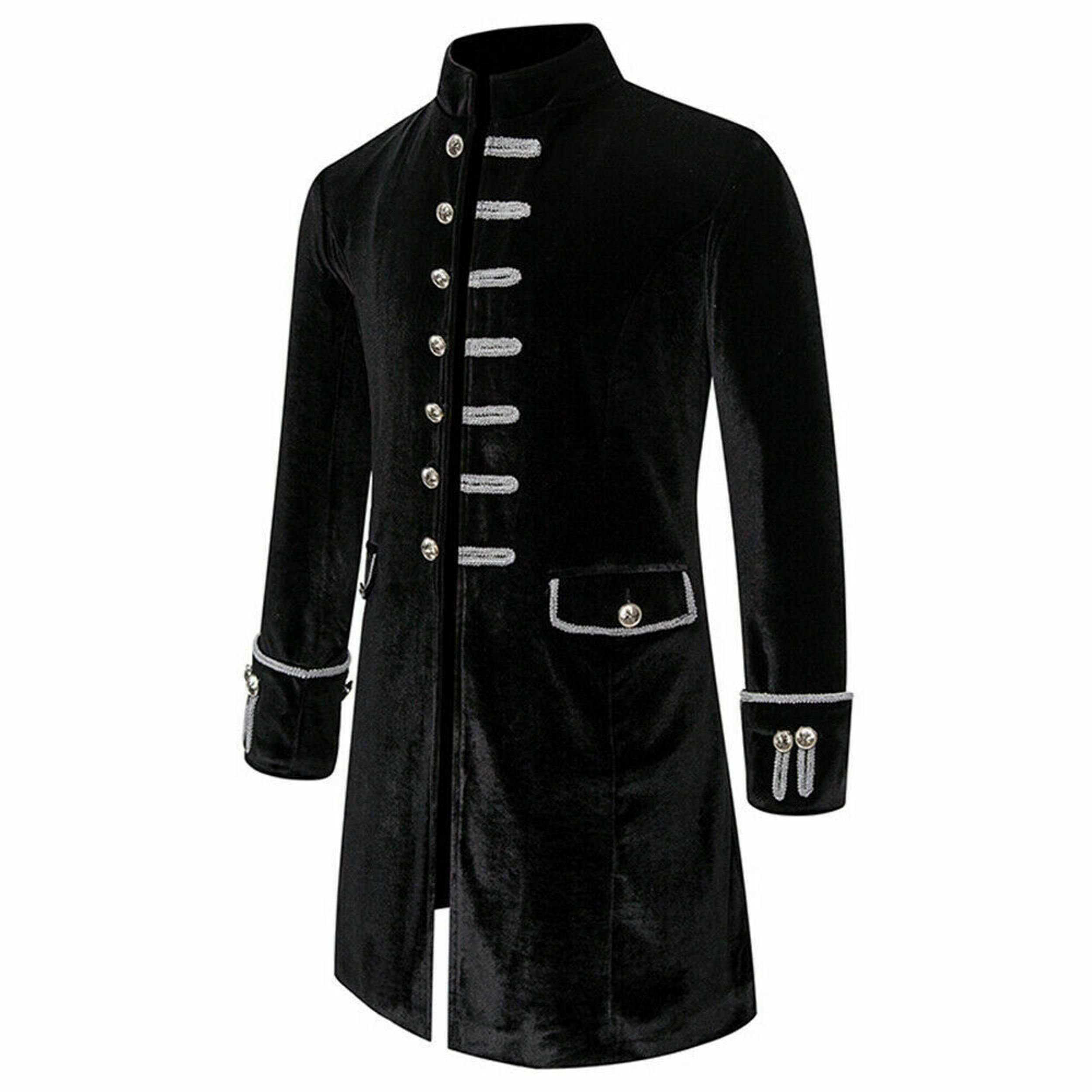 Fashion Mens Tailcoat Black Velvet Goth Steampunk Aristocrat - Etsy UK