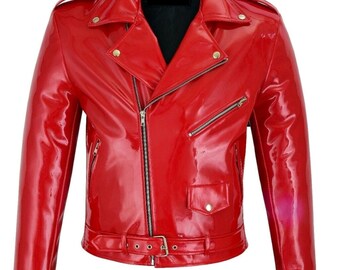 vinyl red jacket