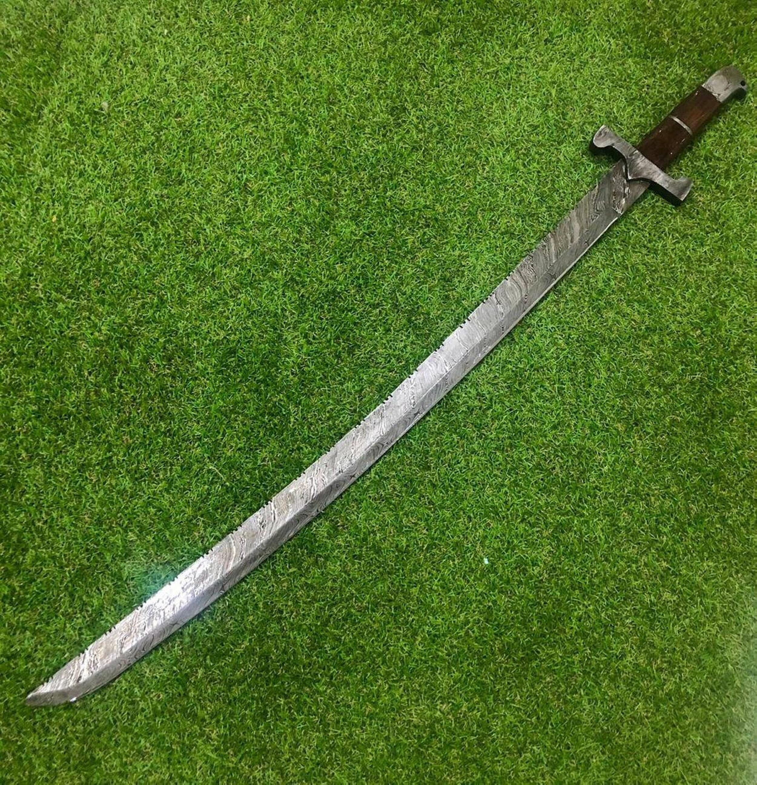 Damascus Sword 1095 High Carbon Steel 15n Steel Strong Metal Etsy Damascus Sword 1095 High Carbon Steel 15n Steel Strong Metal Etsy