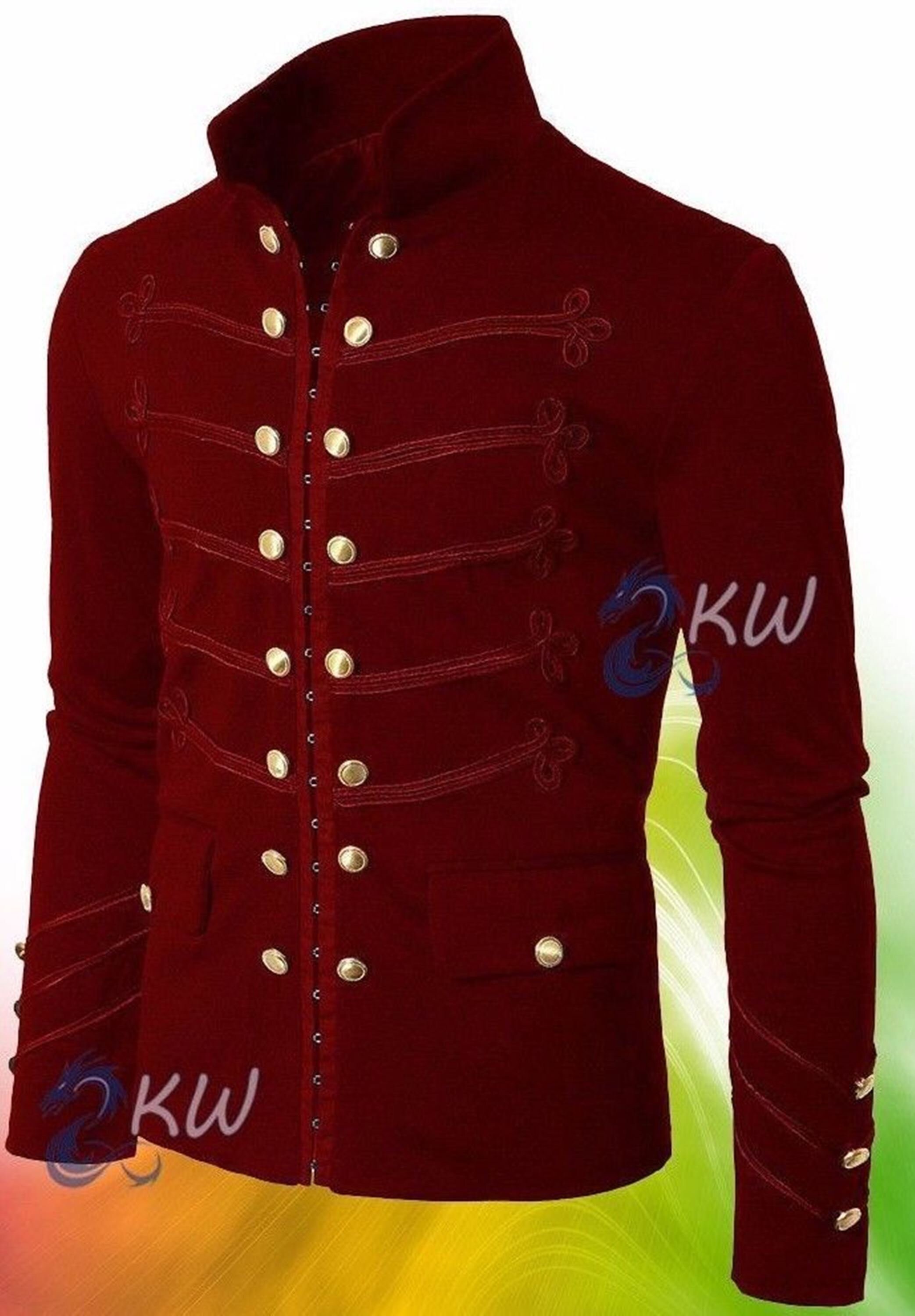 Mens red military clearance jacket