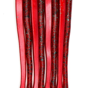 6.25” Redbug Shad flat bottom magnum trick worm, soft plastic bait