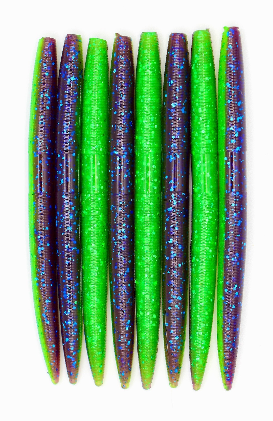5 Sour Grape Stick Worm, Soft Plastic Bait Etsy