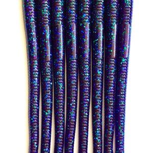 6.25” Candybug flat bottom magnum trick worm, soft plastic bait