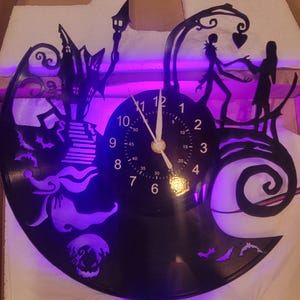 Anime Novelty Star wars Nightmare One Piece VINYL RECORD Clocks with LEDs and remote