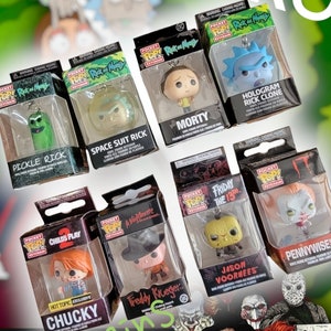 FUNKO POP pocket Keychain POPS novelty horror anime