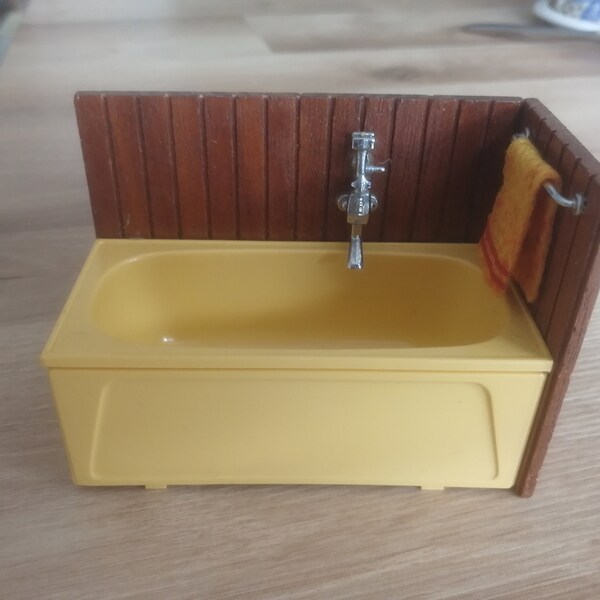 Vintage Lundby Doll's House Bath