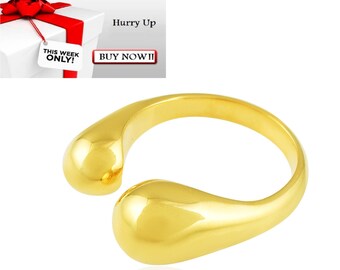 Open Cuff Ball Ring - Etsy