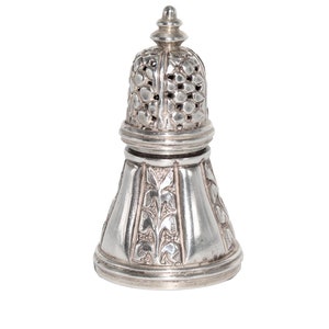 Antique Silver Salt & Pepper Shakers,Free Engraving,Personalized,Solid 925 Sterling, and Pepper Accessories, Art Silver Gift,Salt Container