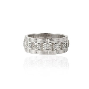White gold rolex ring hot sale