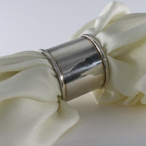 Reiner Silber Serviettenring, Kostenlose Gravur, Personalisieren, Wohnkultur, Silber Artikel, Esstisch Zubehör, Gewebe Serviettenhalter, Art Silber Geschenk