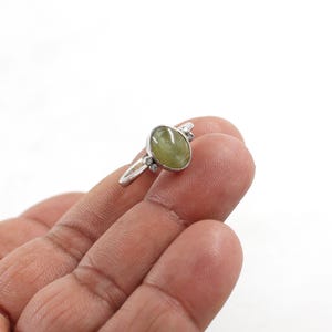 Natural Cat&#39;s Eye Diamond Silver Ring, Solid 925 Silver Ring, Birthstone Ring, Gemstone Ring, Women jewelry, Statement Ring, Gift For Her