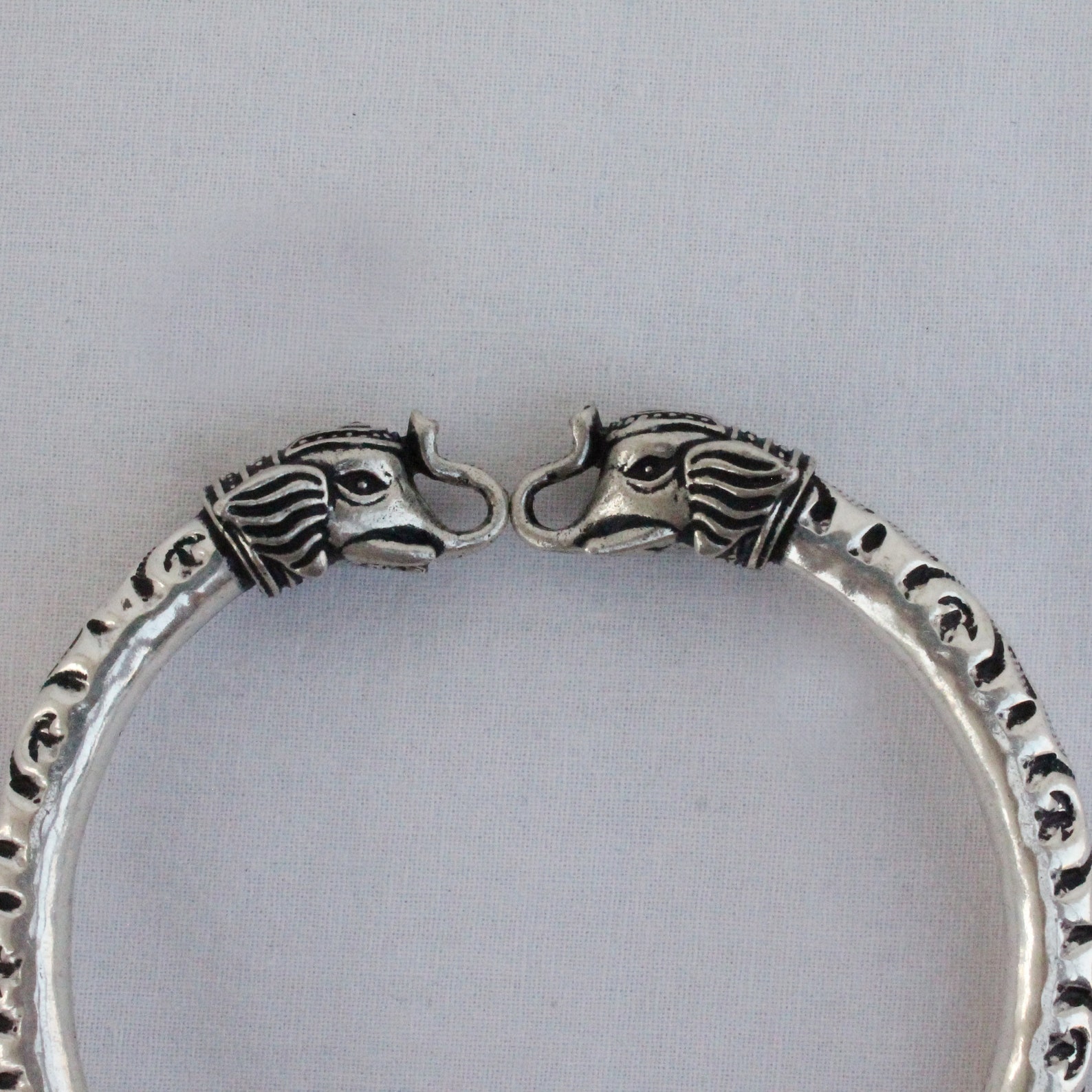 Sterling Silver Elephant Bracelet Solid 925 Silver Bracelet Etsy