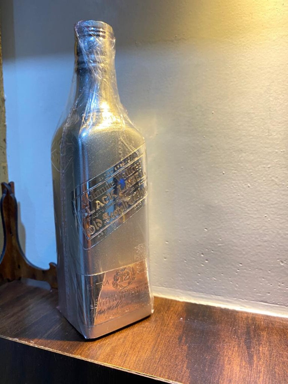 Pure Silver Black Lable Alcohol BottleSolid 925 SterlingFree Etsy