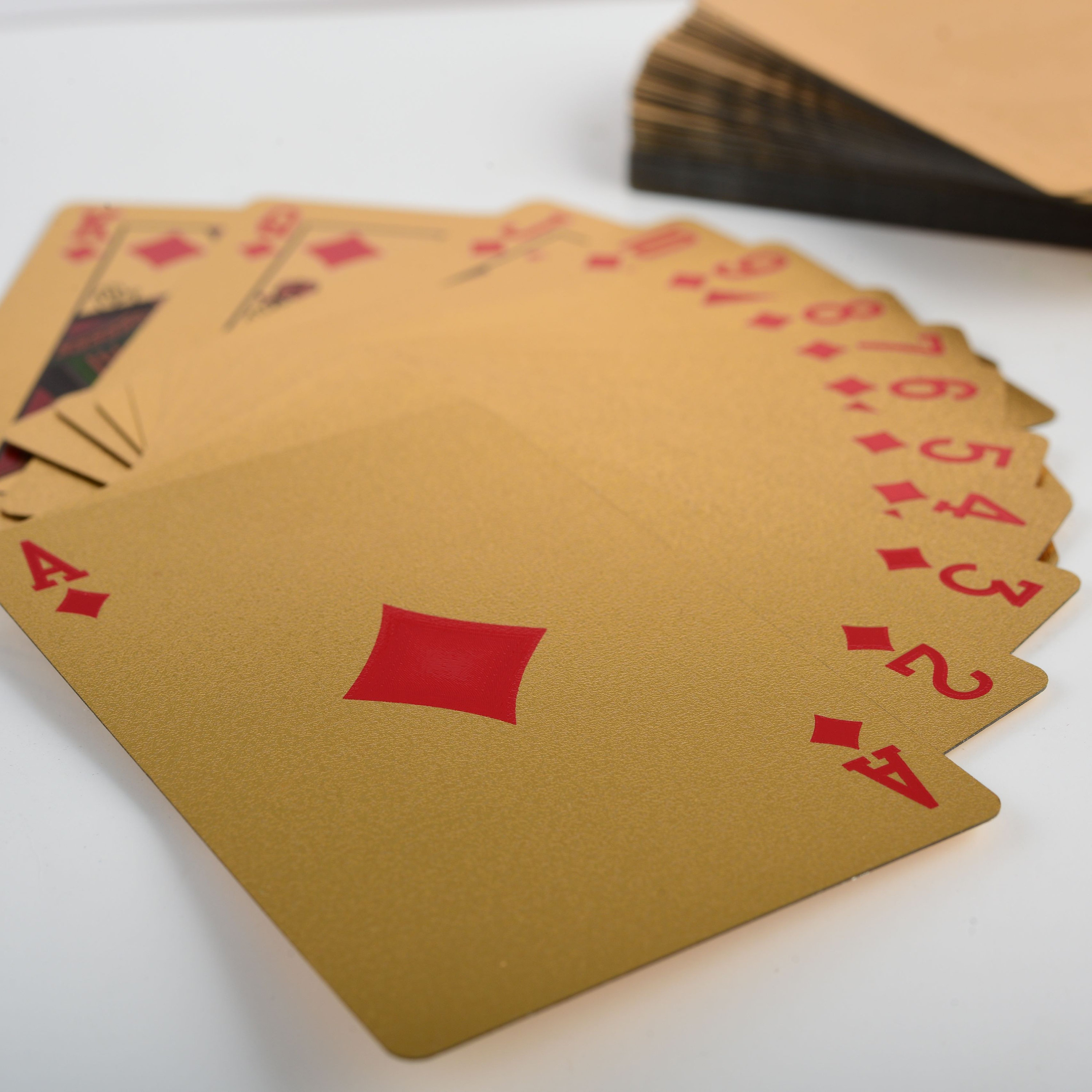Gold Playing Cards, 18K Gold Cards, Gift for Him, Golden