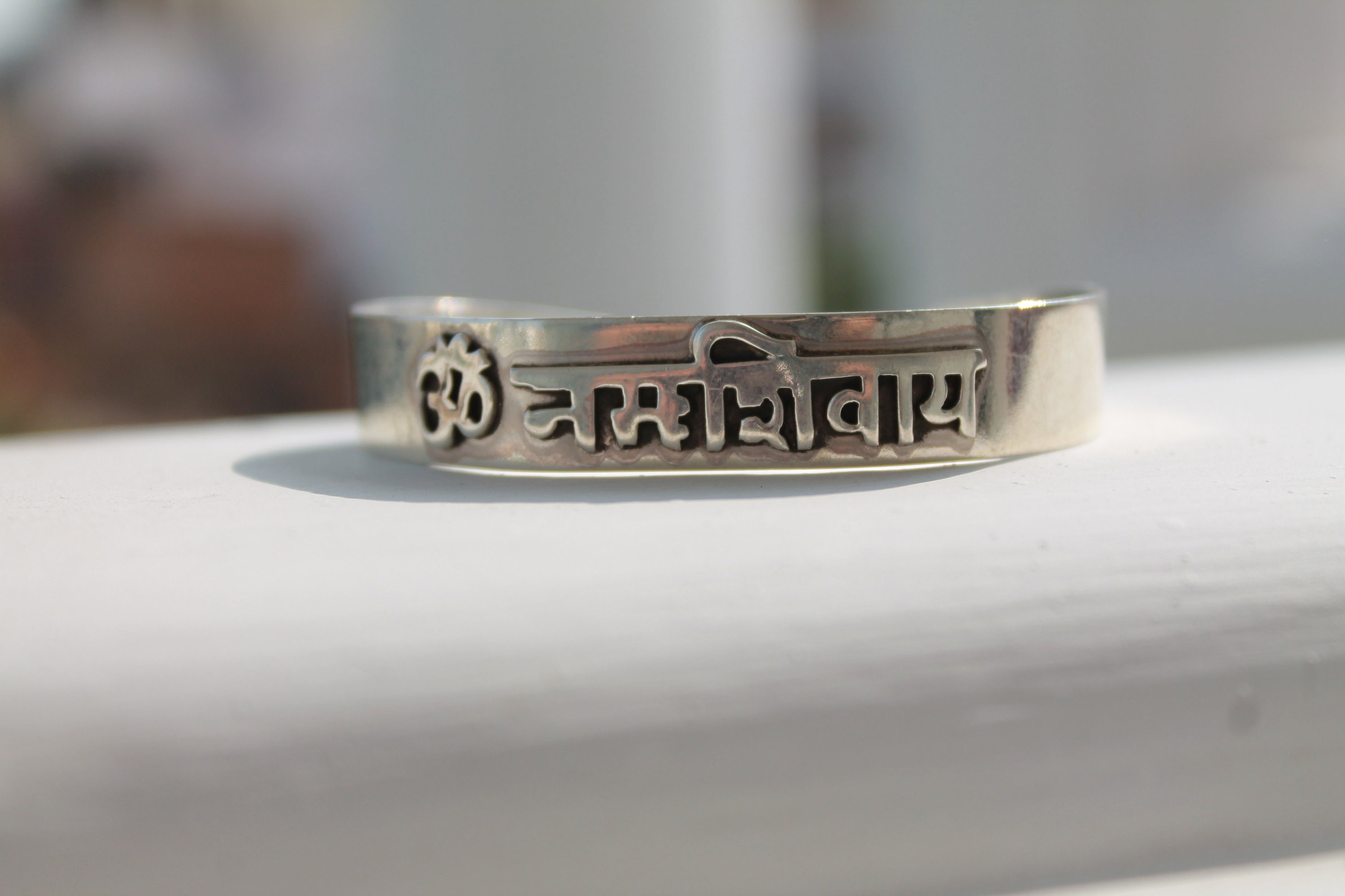 Om namah shivaya Silver Bracelet Sterling 925 Silver Etsy