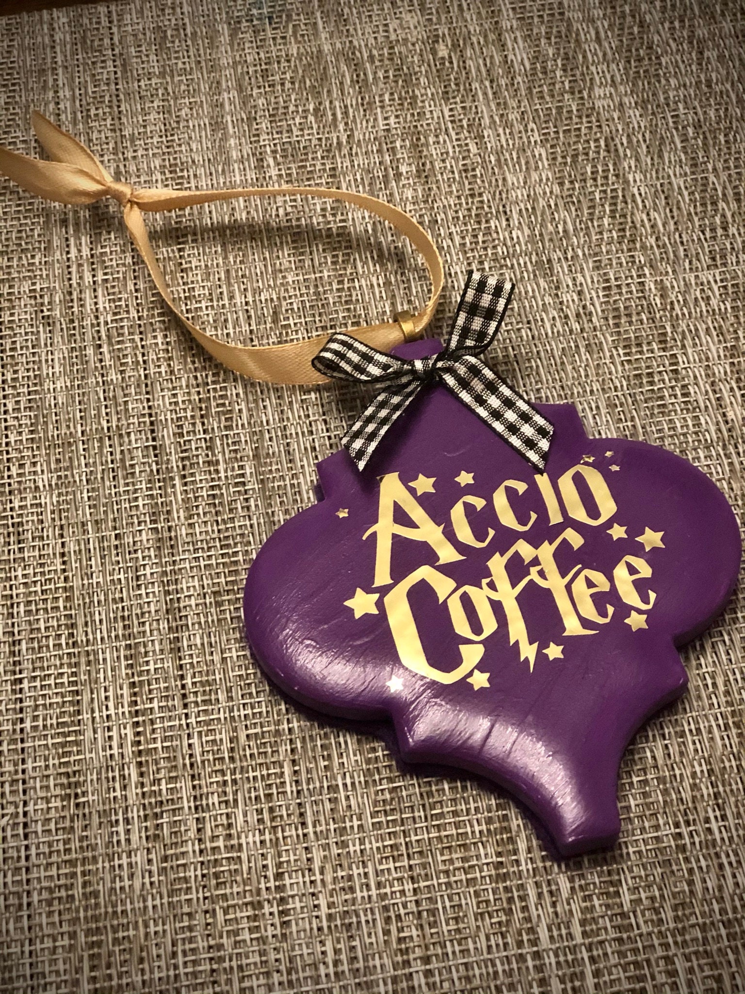Wizarding Coffee Spell Ornament Etsy