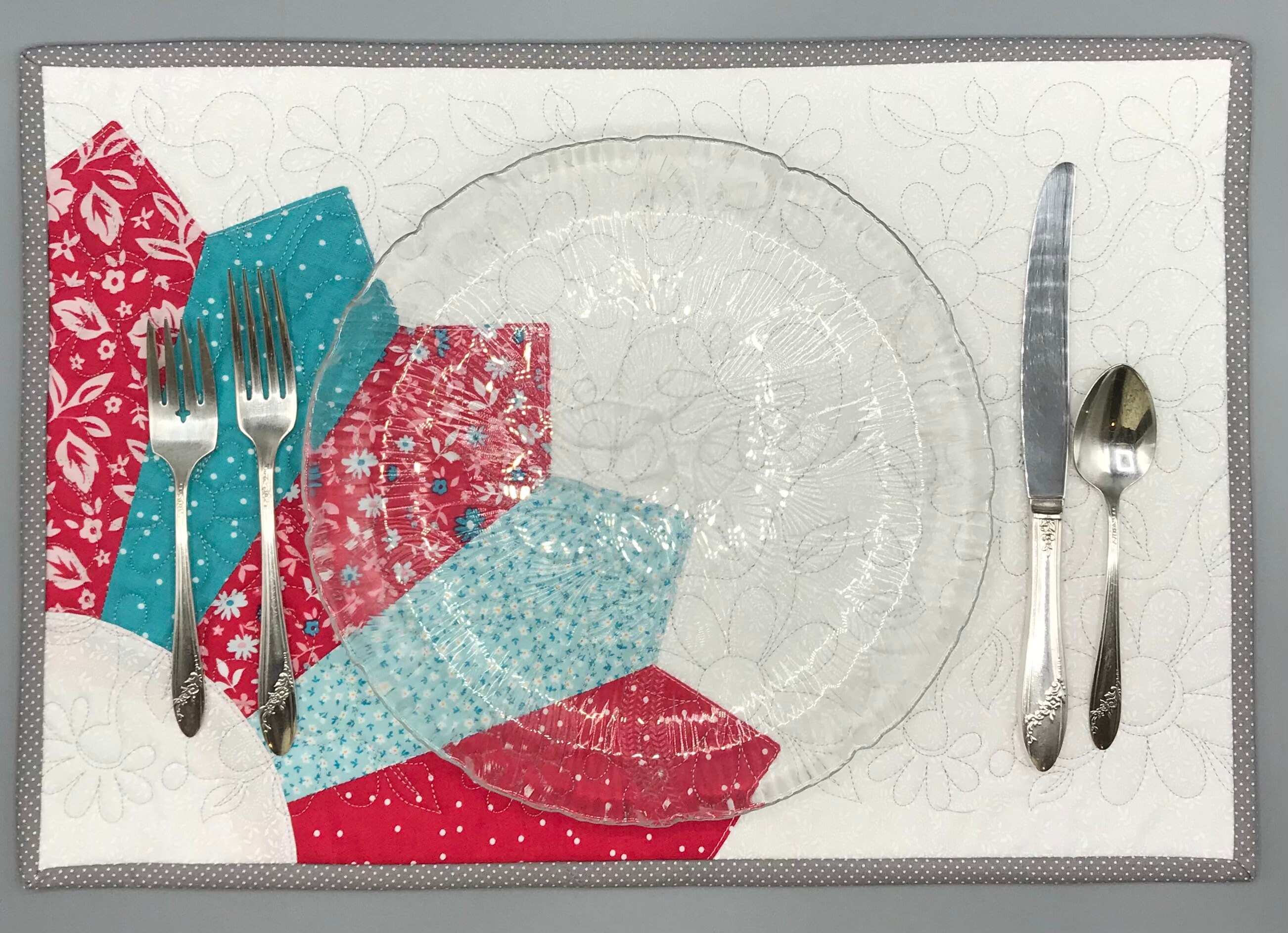 4 Quilted Reversible Placemats Etsy