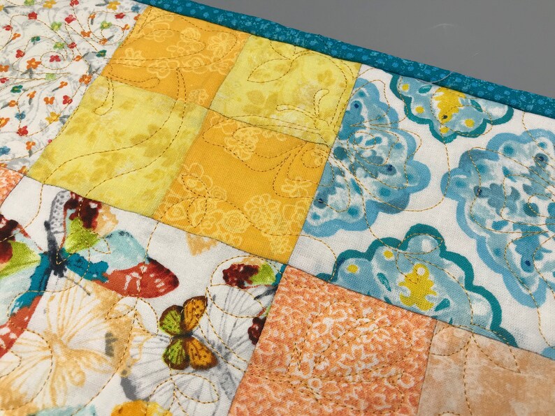 4 Quilted Reversible Placemats Etsy