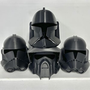 DIY Clone Trooper Helmets -  Phase 2, Phase 2 Animated, ARF, Phase 1 Animated, PLA Plastic 3D printed, create your own wearable Clone Helmet