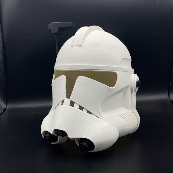 DIY Clone Trooper Fives Helmet phase 2 Plastic 3D printed parts - create your own wearable Fives clone trooper Helmet - the art dart shop