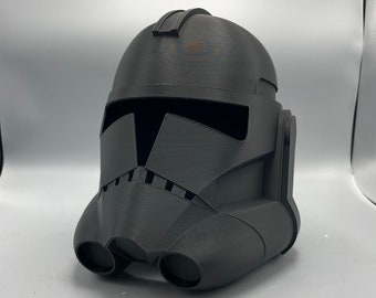 Capacete de clone trooper faça você mesmo Fase 2 animada Peças impressas em 3D de plástico - crie seu próprio capacete de clone trooper vestível - a loja de dardos de arte
