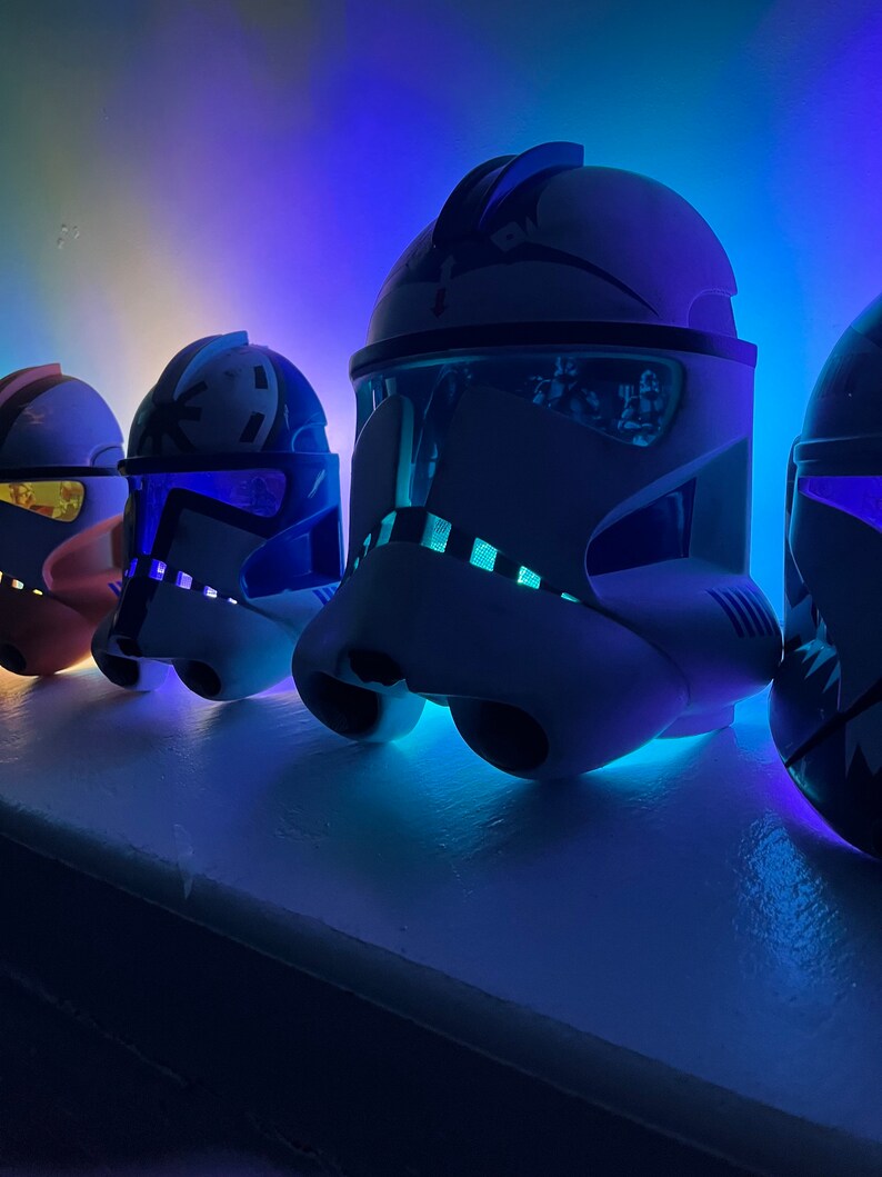 Clone Trooper Helmet LED Wall Art From Star Wars the Clone Wars