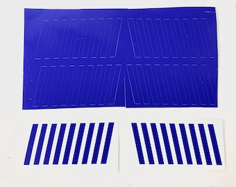 Star Wars Clone trooper Helmet Vinyl Vent Tube stripe Decal stickers/templates black or blue - the art dart shop