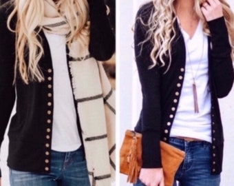 snap up cardigan