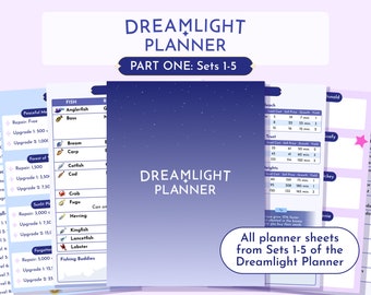 Dreamlight Valley Planner - Sets 1-5 Guide Tracker | Base game only | Goodnotes Template | Printable