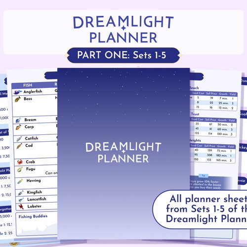 Dreamlight Valley Planner Set 4 Critters Companions Guide Etsy Sweden