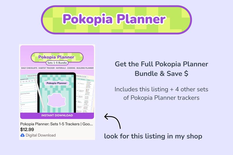 Pokopia Checklist.pdf Pokopia Planner: Daily Checklists & Regions Guide | Goodnotes Template ...