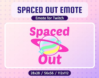 Twitch Emote | Spaced Out Shiny Planet | Funny Chat