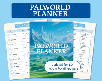 Palworld Planner - Paldeck-inträdesguide | Goodnotes-mall | Utskrivbar
