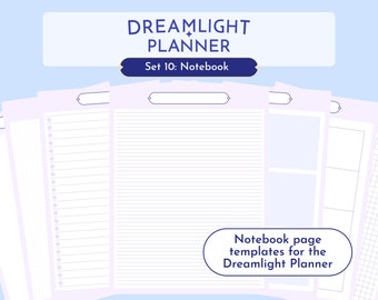 Dreamlight Valley Planner - Set 10 Notebook | Customizable Template | Goodnotes Template | Printable