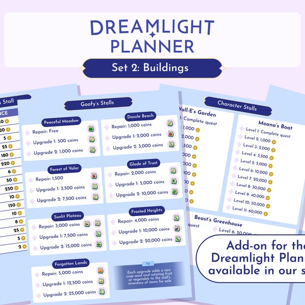 Dreamlight Valley Planner Etsy