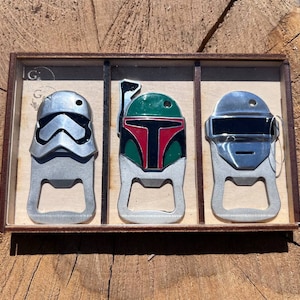 Gift-set of magnetic bottle openers “Star Wars”, bottle openers, cosplay bottle opener, man keychain, aluminum keychain, personalized gift